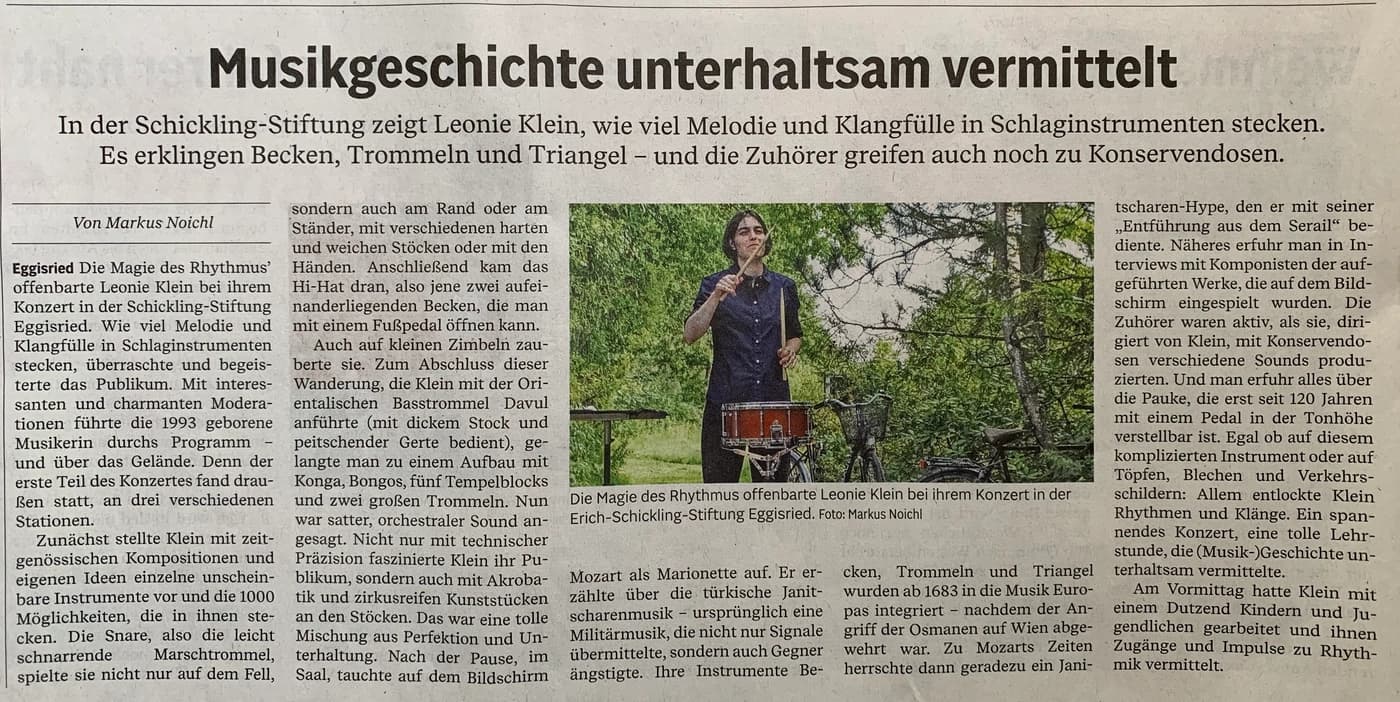 Markus Noichl in Memminger Zeitung vom 02.08.2024